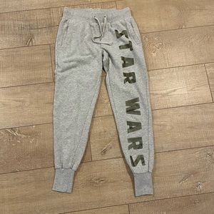 Grey Star Wars sweat pants size small